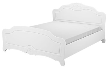 Кровать 1.5-спальная Лотос (Белый) 160х200 в Махачкале