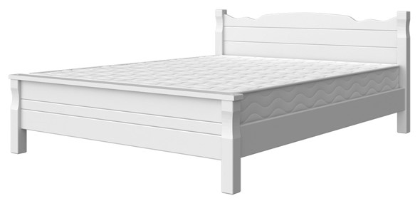 Кровать двуспальная Мюнхен-4 (Белый античный) 160х200 в Махачкале - изображение