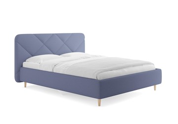 Кровать 1.5-спальная Сонум Taylor, Тедди синий 140х200 с основанием в Махачкале