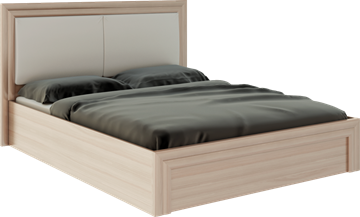 Кровать с механизмом Глэдис М32 (Шимо светлый/Белый текстурный) в Махачкале