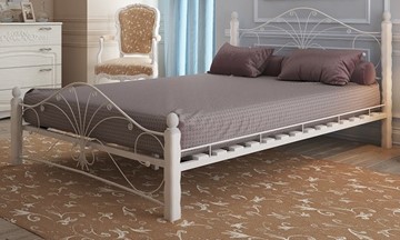 Двуспальная кровать Фортуна 1, 1600, белый/белый в Махачкале - предосмотр