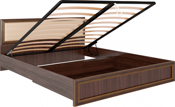 Кровать с механизмом Беатрис М11 с мягким изголовьем (Орех Гепланкт) в Махачкале
