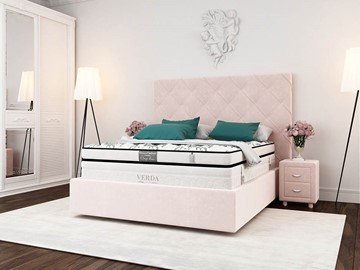 Двуспальная кровать Style Compact/Island M 180х200, Флок (Велсофт Винтажный розовый) в Махачкале