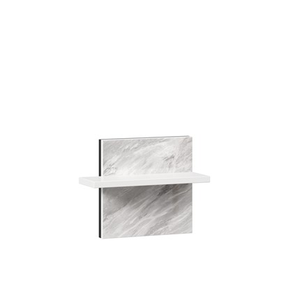 Полка навесная Норд 677.130 (Белый/Статуарио) в Махачкале - изображение