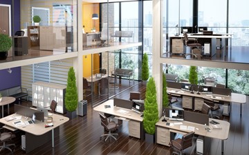 Комплект офисной мебели Xten для двух сотрудников с тумбочками в Махачкале - предосмотр 4