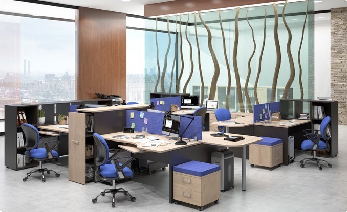 Комплект офисной мебели Xten для двух сотрудников с тумбочками в Махачкале - изображение 6