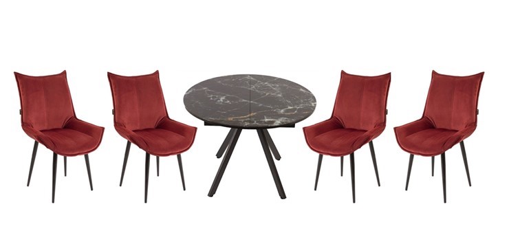 Обеденный набор стол Олимп, 4 стула Осло в Махачкале - изображение