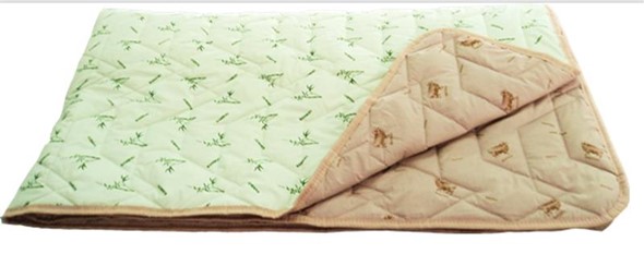 Одеяло «Зима-Лето», ткань: тик, материалы: бамбук/верблюжья шерсть в Махачкале - изображение