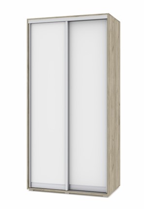 Шкаф-купе 2-х створчатый О41, Серый дуб - Белый в Махачкале - изображение