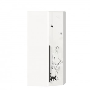 Шкаф угловой Джоли 45 ЛД 535.030, Серый шелк в Махачкале - предосмотр