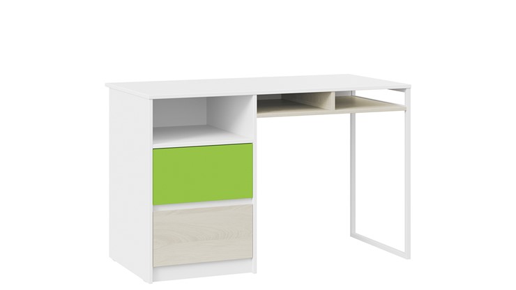 Письменный стол Сканди СМ-386.15.02-20 (Дуб Гарден, Белая, Зеленый) в Махачкале - изображение 2