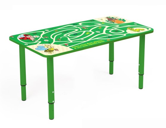 Растущий стол Насекомые (Бежевый,Зеленый) в Махачкале - изображение