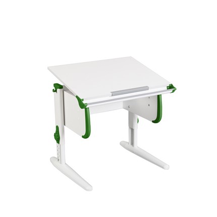 Растущий стол 1/75 (СУТ.24) белый/белый/Зеленый в Махачкале - изображение