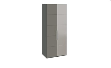 Шкаф Наоми с 1 зеркальной правой дверью, цвет Фон серый, Джут СМ-208.07.04 R в Махачкале