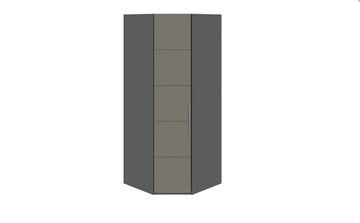 Распашной шкаф угловой Наоми, цвет Фон серый, Джут СМ-208.07.06 в Махачкале - предосмотр