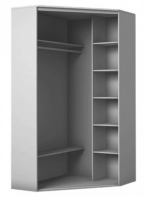 Угловой шкаф с зеркалом, 2200х1103, ХИТ У-22-4-15, Дуб Сонома в Махачкале - изображение 1