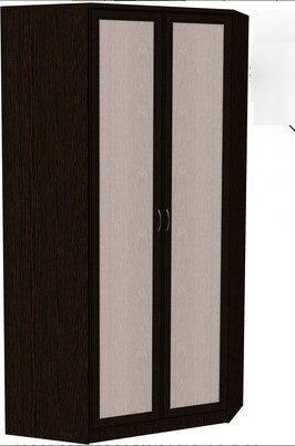 Шкаф распашной 403 несимметричный, цвет Венге в Махачкале - изображение