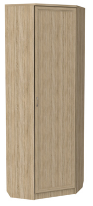 Шкаф 402 угловой со штангой, цвет Дуб Сонома в Махачкале - изображение