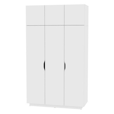 Распашной шкаф Аврора (H21) 2322х1351х540 Белый в Махачкале - изображение