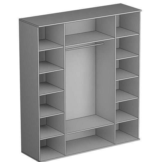 Шкаф четырехдверный Twist, 2 зеркала, (Tw-ШО-04 2г/2зр) в Махачкале - изображение 1