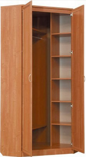 Шкаф распашной 401 угловой со штангой, цвет Венге в Махачкале - изображение 1