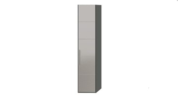 Шкаф Наоми с зеркальной дверью правый, цвет Фон серый, Джут  СМ-208.07.02 R в Махачкале