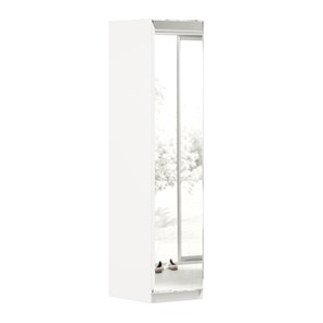Шкаф одностворчатый Айла с зеркалом ЛД 688.140.000, Белый, исполнение 1 в Махачкале