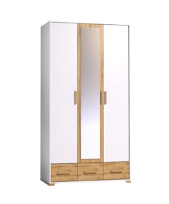 Шкаф для одежды Айрис 444, Белый-Дуб золотистый в Махачкале
