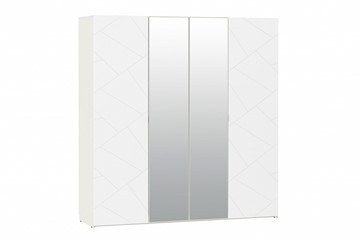 Шкаф 4-х дверный Summit НМ 011.45 Меренга/Белый текстурный в Махачкале
