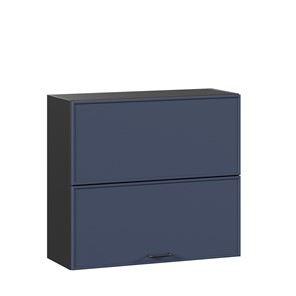 Кухонный горизонтальный шкаф 800 Индиго ЛД 298.980.000.168, Чёрный/Тёмно-синий в Махачкале