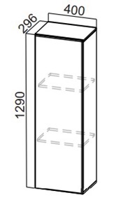 Кухонный пенал-надстройка Стайл, ПН400(720/296), МДФ в Махачкале