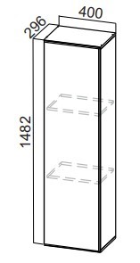 Кухонный пенал-надстройка Стайл, ПН400(912/296), МДФ в Махачкале