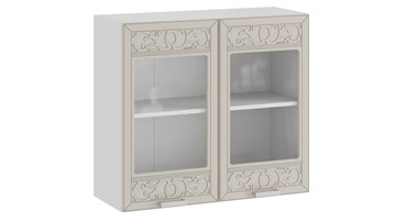 Кухонный шкаф Долорес 1В8С (Белый/Крем) в Махачкале