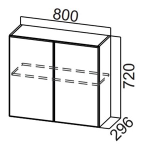 Кухонный шкаф Стайл, Ш800/720, МДФ в Махачкале