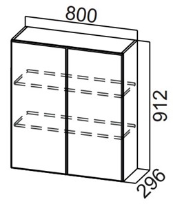 Кухонный шкаф Стайл, Ш800/912, МДФ в Махачкале