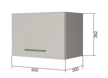 Навесной шкаф В350, Белое гладкое Ламарти/Антрацит в Махачкале