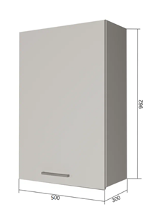 Навесной кухонный шкаф В9 50, Дуб крафт/Антрацит в Махачкале