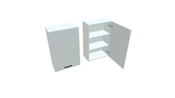 Кухонный шкаф В9 60, Белое гладкое Ламарти/Белый в Махачкале - изображение