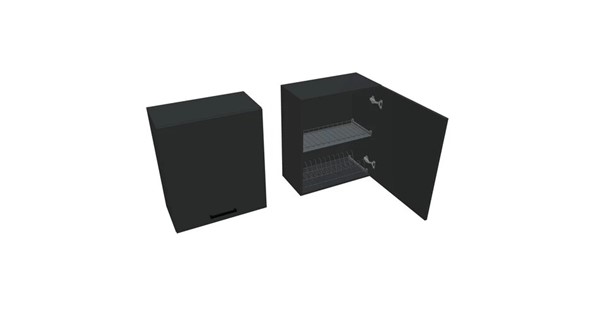 Навесной шкаф ВС7 60, Антрацит/Антрацит в Махачкале - изображение