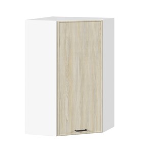 Угловой кухонный шкаф высокий Индиго ЛД 298.620.000.033, Белый/Дуб Мадейра топаз в Махачкале - предосмотр