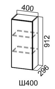 Кухонный шкаф Модус, Ш400/912, галифакс в Махачкале