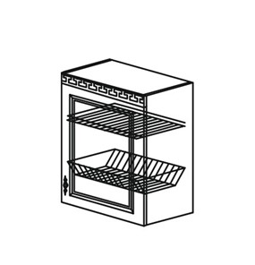 Кухонный шкаф Веста настенный однодверный с сушкой 718*500*323мм в Махачкале