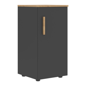 Низкий шкаф колонна с глухой дверью правой FORTA Графит-Дуб Гамильтон  FLC 40.1 (R) (399х404х801) в Махачкале