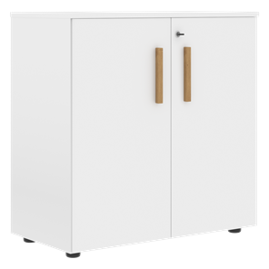 Низкий шкаф широкий с малыми дверцами FORTA Белый FLC 80.1(Z) (798х404х801) в Махачкале