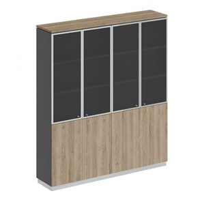 Шкаф для документов со стеклянными дверьми Speech Cube (180.2x40x203.4) СИ 315 ДС АР ДС/ХР в Махачкале
