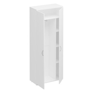 Шкаф для одежды с дополнением Комфорт КФ, белый премиум (80x38x200) К.531 ДШ в Махачкале
