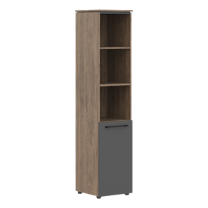 Шкаф колонка с глухой нижней дверью MORRIS TREND Антрацит/Кария Пальмира MHC 42.5 (429х423х1956) в Махачкале