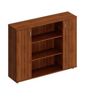 Шкаф комбинированный средний Комфорт, французский орех (154x38x115.6) К.529 в Махачкале