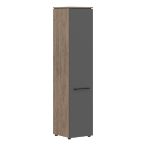 Шкаф с высокий  глухой дверью MORRIS TREND Антрацит/Кария Пальмира MHC 42.1 (429х423х1956) в Махачкале