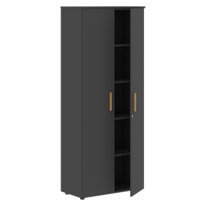 Шкаф широкий высокий FORTA Черный Графит FHC 80.1(Z) (798х404х1965) в Махачкале